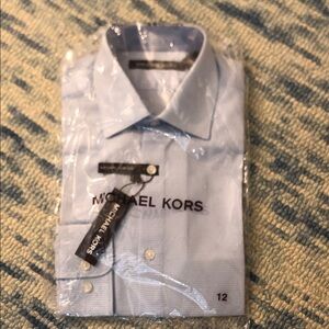 Micheal Kors blue dress shirt size 12 still in packaging!